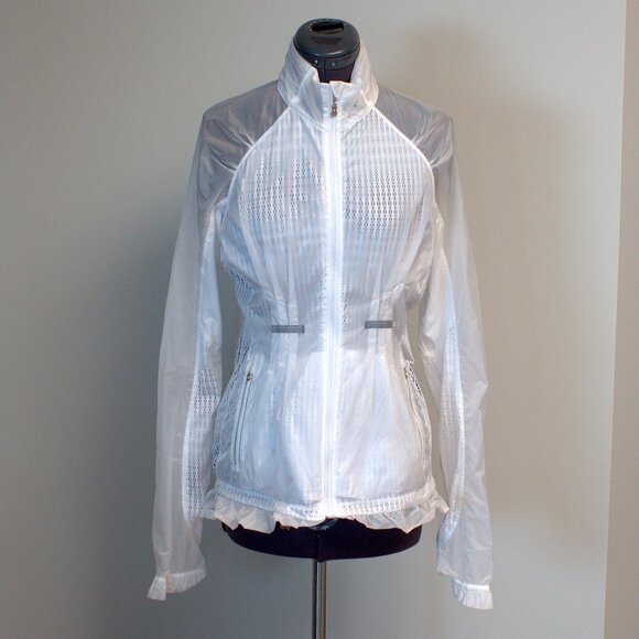 Lululemon Athletic Run Wild Semi-Sheer Jacket - Size 6 - Picture 1 of 10